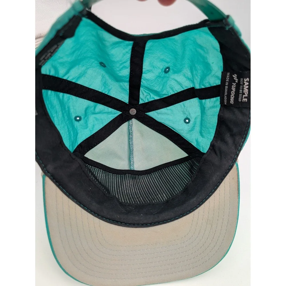 ONeill Mens Teal Nylon Rope Snapback Hat Embroidered Logo Yupoong Sample SP